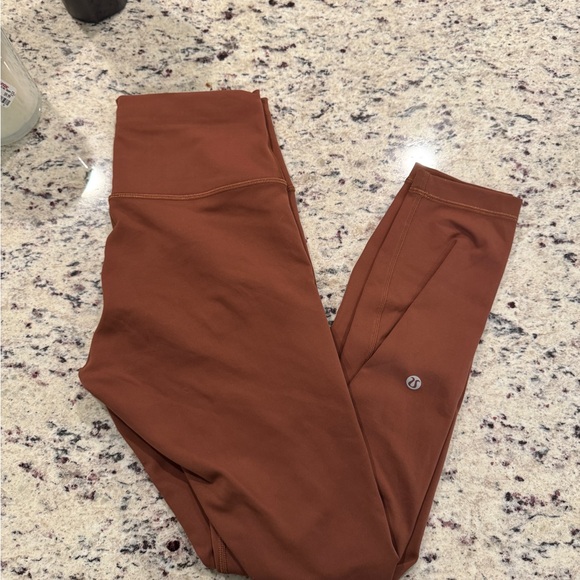 Lululemon Athletica Wunder Train Roasted Brown Leggings - Picture 1 of 4